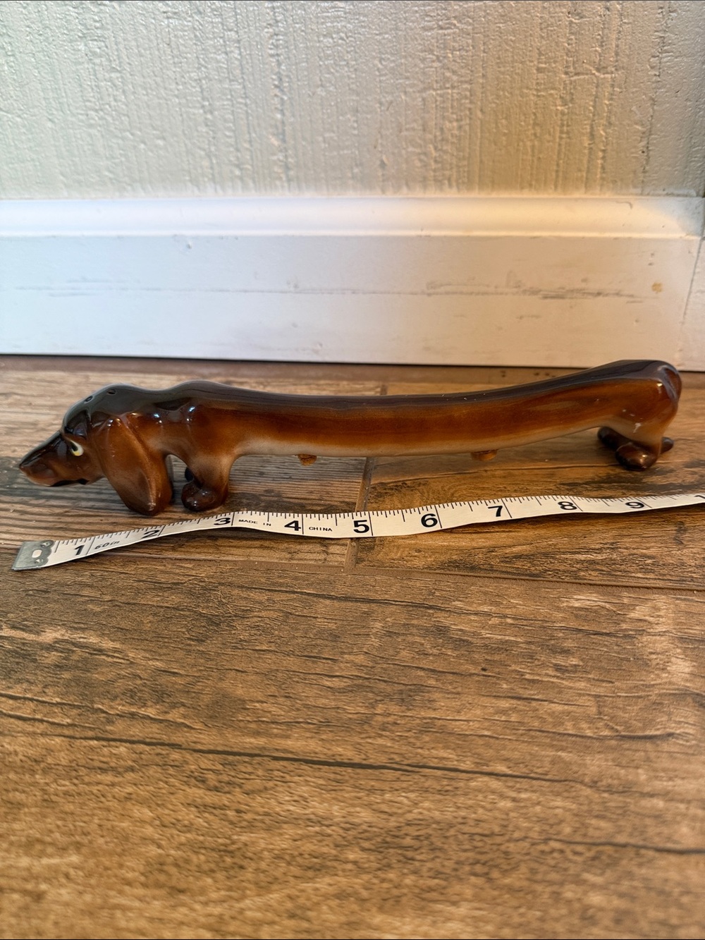 Vintage Dachshund Weiner Dog Salt Pepper Shaker Japan